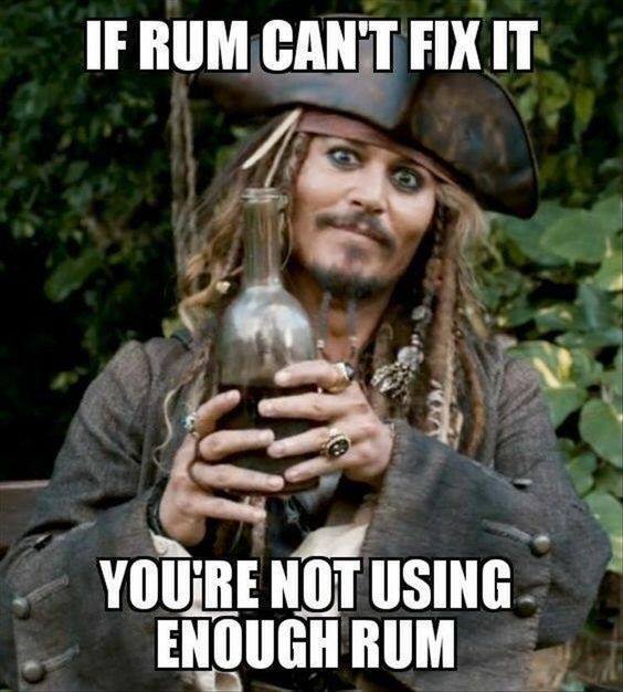 Did you know that rum mixes with anything and can get you extremely hammered in like 3 drinks?