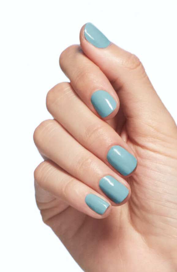 Which of these nail polish would look best on nails when wearing a minty green blouse top?