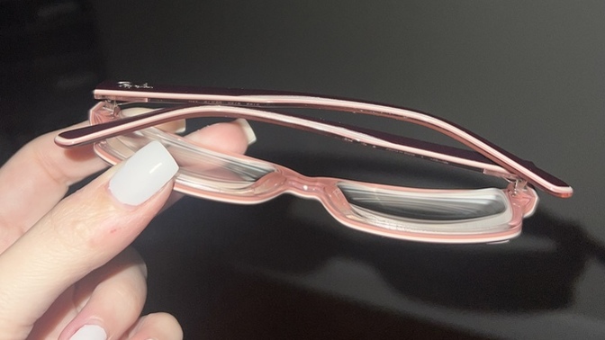 Is it normal for plastic frame glasses to fold like that (not down all the way)?