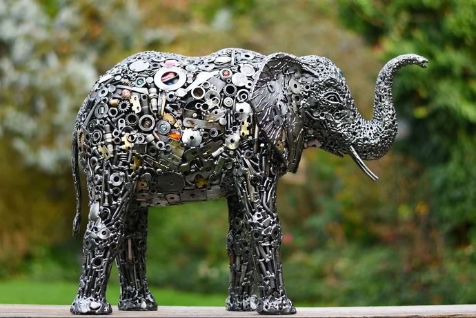 Which of these Recycled Metal Sculptures created by Brian Mock is your favorite?