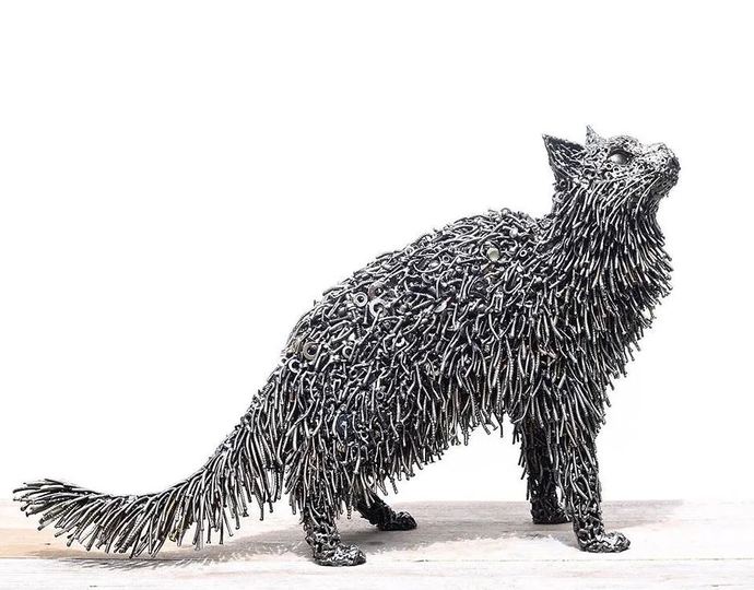 Which of these Recycled Metal Sculptures created by Brian Mock is your favorite?