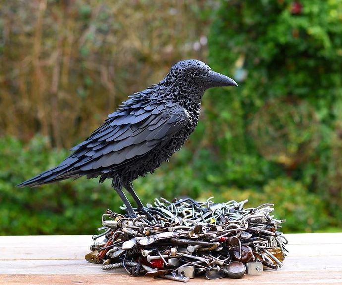 Which of these Recycled Metal Sculptures created by Brian Mock is your favorite?