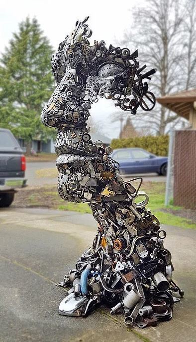 Which of these Recycled Metal Sculptures created by Brian Mock is your favorite?