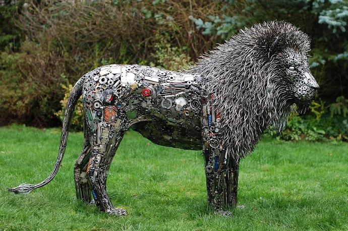 Which of these Recycled Metal Sculptures created by Brian Mock is your favorite?