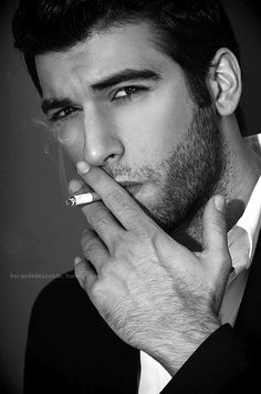 hot guy smoking