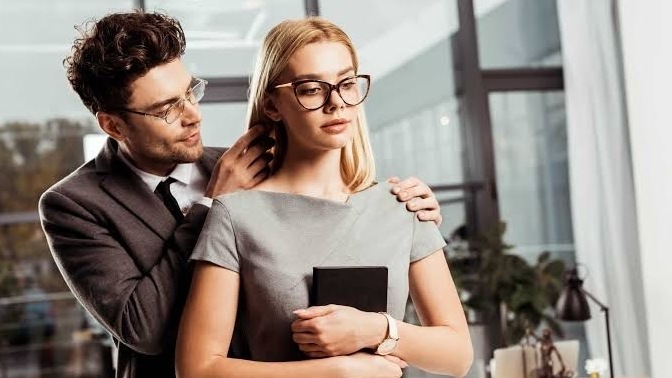Female coworker one day put her hands on my face{cheeks} saying to feel how cold her hands were? Is that weird or what? Was she flirting?