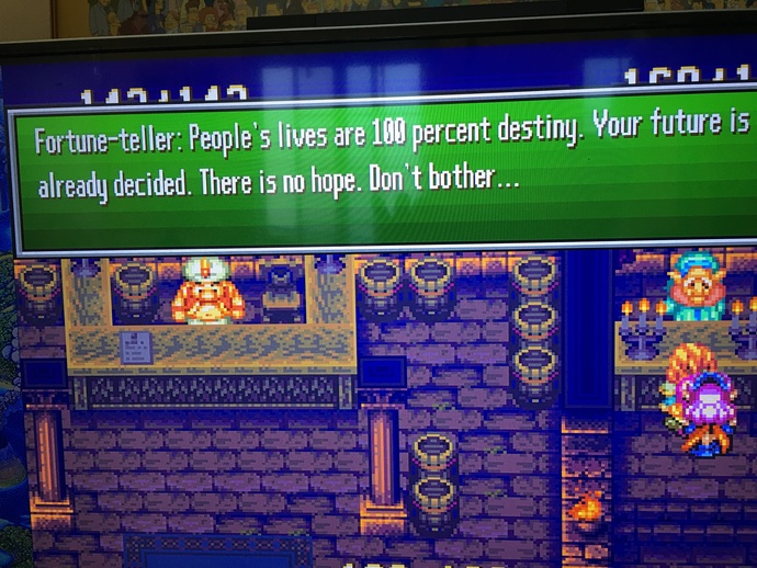 How would you feel if you visited a fortune teller and they didn’t bother reading your fortune and just said ‘you’re doomed’?