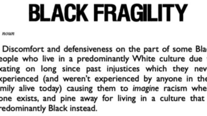Your opinion on black fragility?