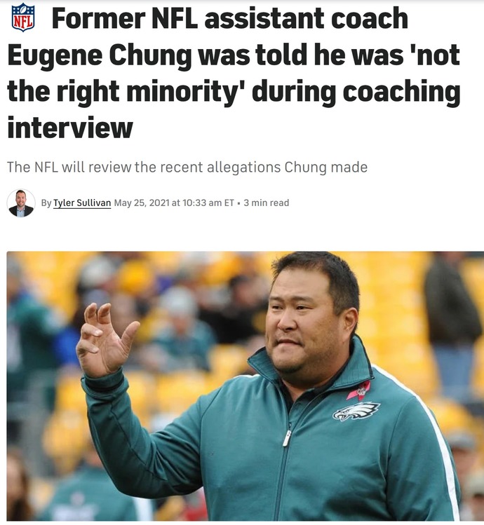 Only black counts for diversity in the nfl