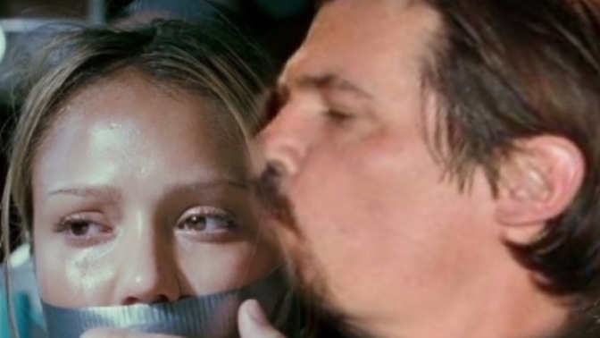 In the movie (Into the Blue), what would have Sam (Jessica Alba) would have done if Bates (Josh Brolin) was kissing her?