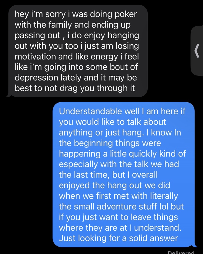 Me and this guy are in a situation, did I reply to him the right way?