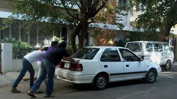 Have you ever had to push-start a vehicle?