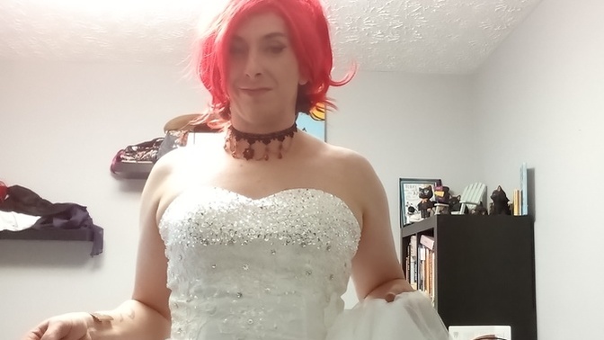 Who else has always wanted to wear a wedding dress?