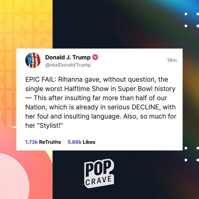 Is it a Racist dog whistle for me to say that Rhiannas half time show sucked & Wakanda 4ever sucked?