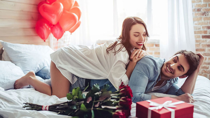 Relaxing fun with chocolates and flowers together?