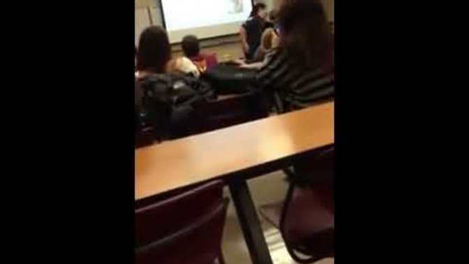 This is a video from about 10 years ago at ASU of a college student freaking out and resisting arrest during class. Your thoughts?