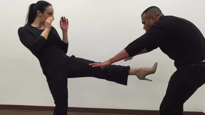 Has any woman ever floored a man with a kick in the balls?