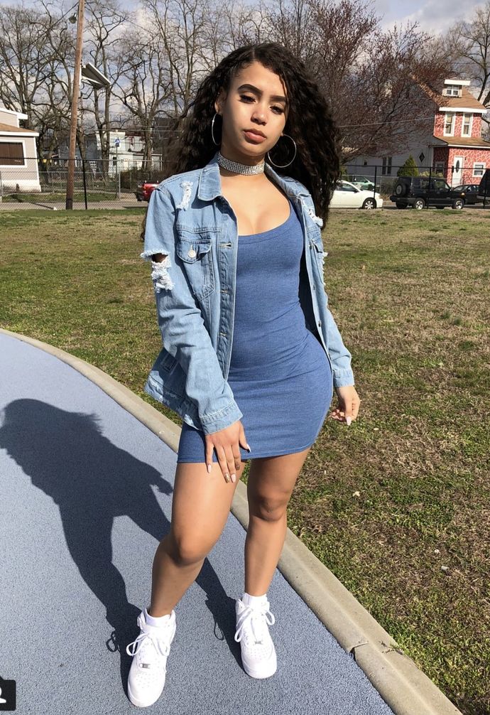What do you think of pairing sneakers with a dress?