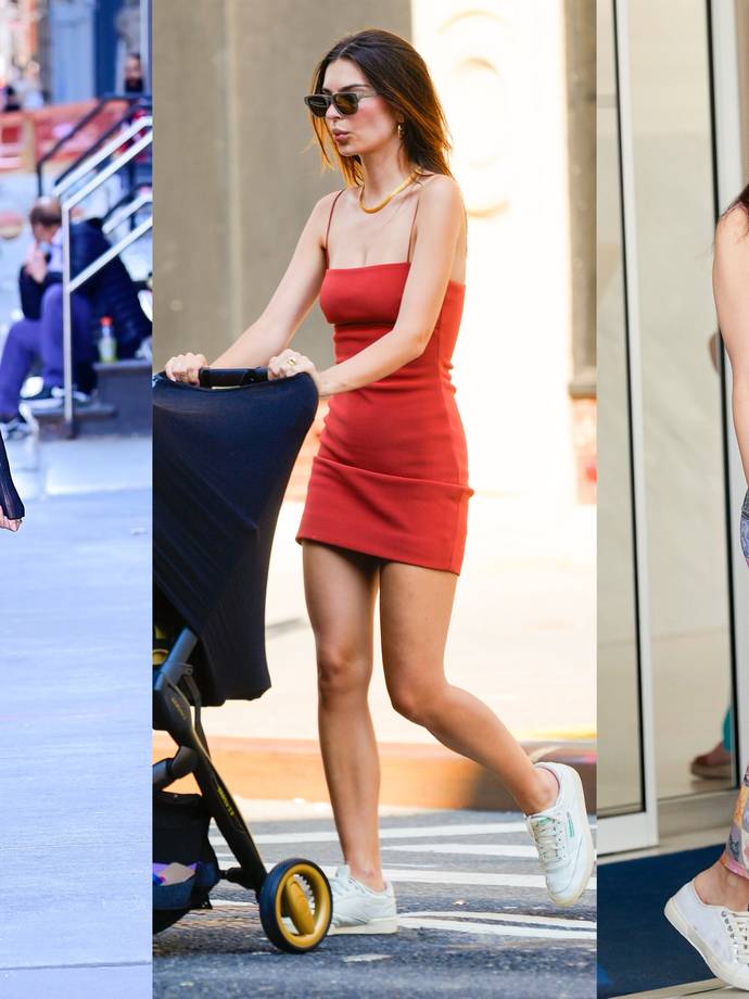 What do you think of pairing sneakers with a dress?