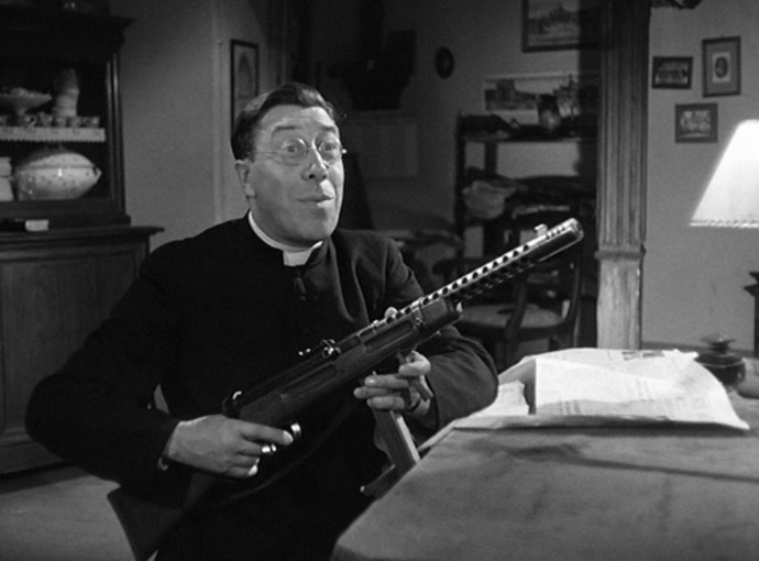 "If the Word of God won't reach them, my mitra will" Don Camillo talks about the Nazis