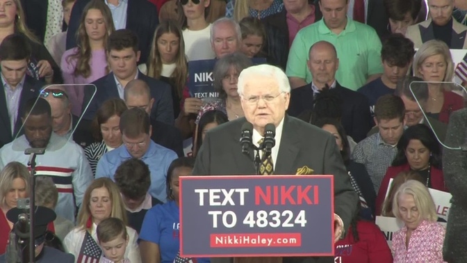 Is it cool Nikki Haley opened her campaign with prayer from gay hating, antisemite preacher?