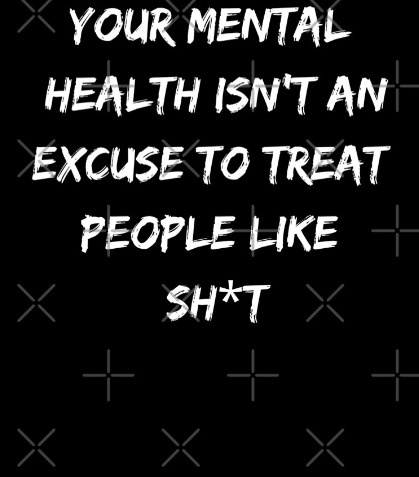 Mental Disorders they say it's the disease to blame, not the fault of the person, but within the context of a relationship when do you draw the line?