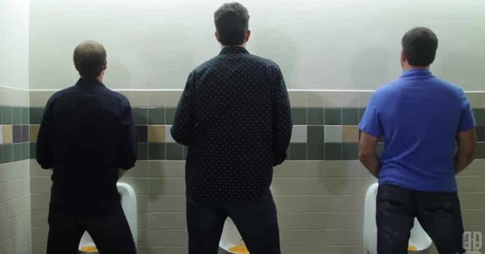 how guys pee