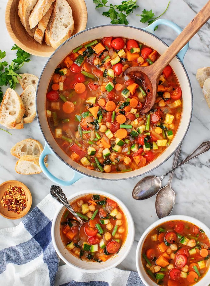 When you think of vegetable soup, what comes to mind?