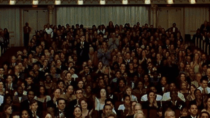 What in your opinion would be the most ridiculous thing, idea, achievement or whatever to receive a standing ovation for?