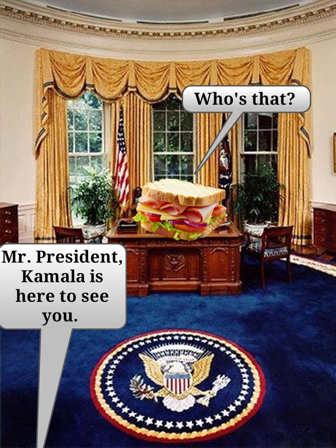 Americans, who would you rather vote for: a talking teleprompter, or a particularly unappetizing sandwich?