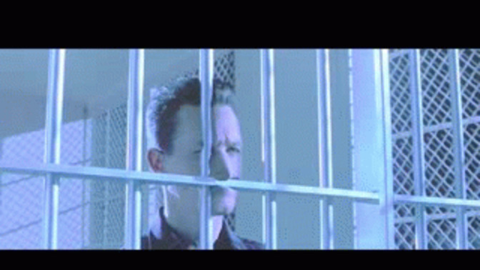 If you saw some dude pass through some metal bars how would you react?