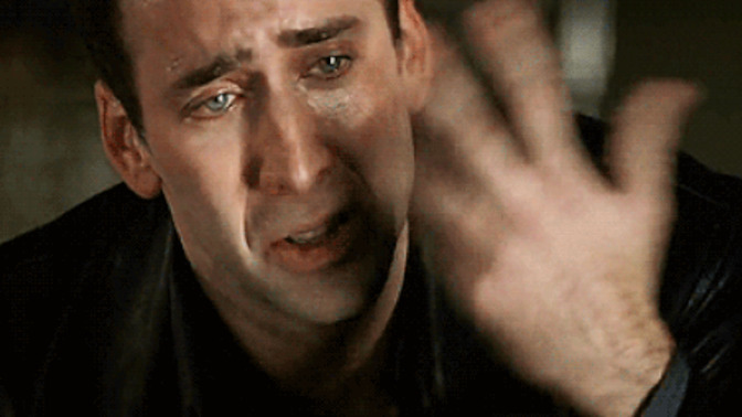 What does it mean when a guy gets teary eyes after threatening you?