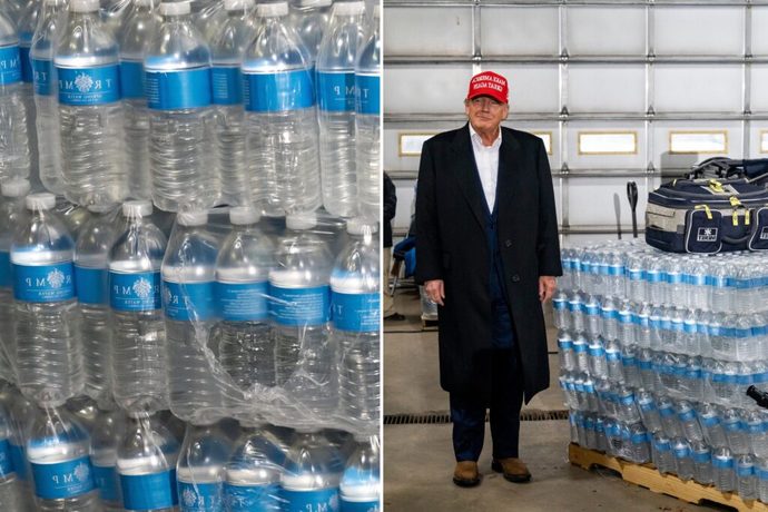 Trump University, Trump Steaks, Trump Wine, Trump University, and now Trump Water - what next will Trump do to get you?