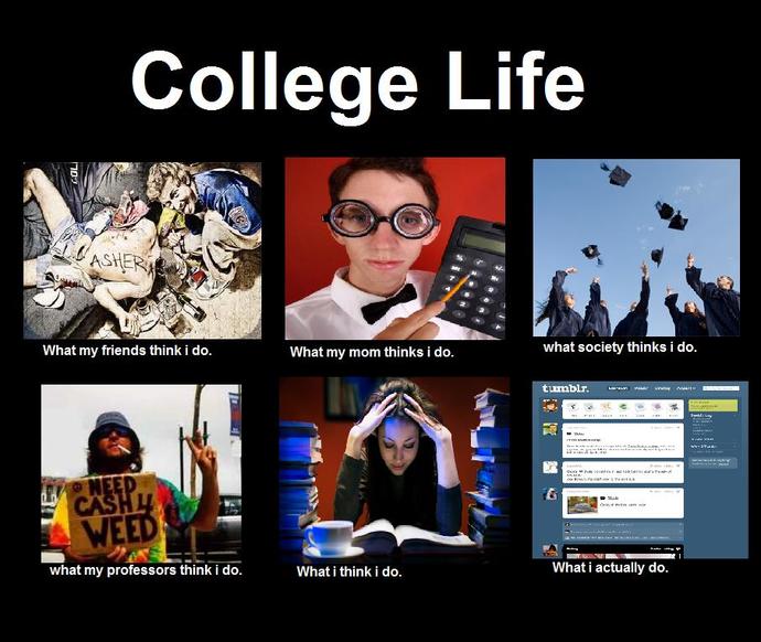 Were you as wild in your college years as people expected?
