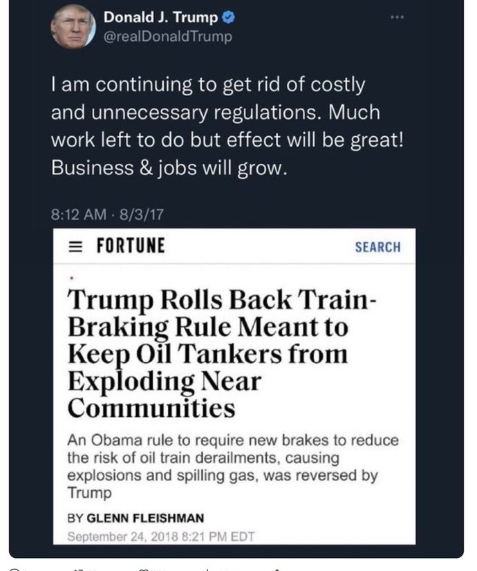 What should be done about the unsafe operation of trains in the US?
