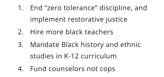 Do you agree or disagree with the Black Lives Matter institutional demands being taught nation wide already?