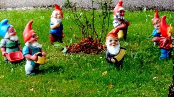 If Gnomes existed and a family of them set up residence in your yard what would you do or say to them?