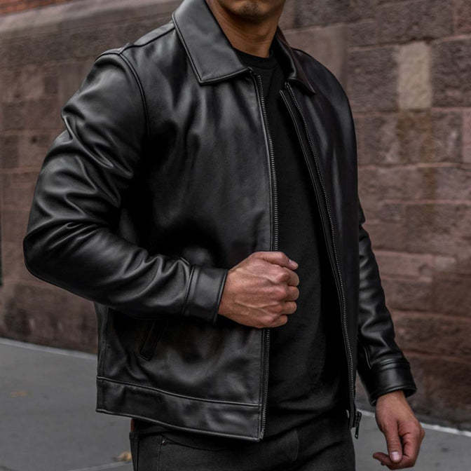 Black or Brown leather jacket? Guys, which one do you prefer to wear? Girls, which one do you like on guys more?
