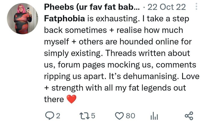 What are your opinions on fatphobia?