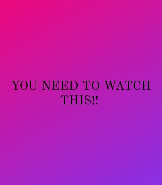 If you could RECOMMEND a Programme/series/film for people to watch, what would it be and why?