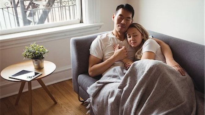 Is it okay to cuddle another guy while you are in a relationship?