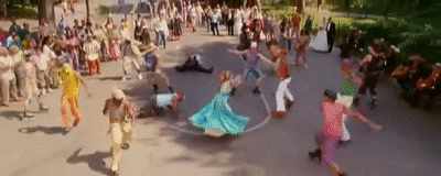 How would you react if everyone around you broke out in song and dance?