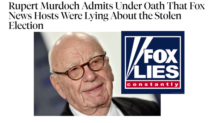 FOX finally tells the truth: "WE LIE."
