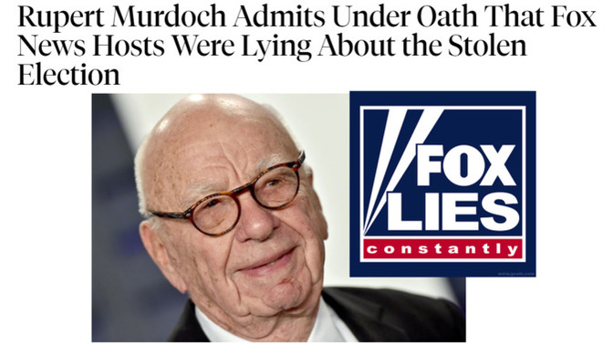 Are you angry that FOX "News" purposely lied to us about the 2020 election being stolen?