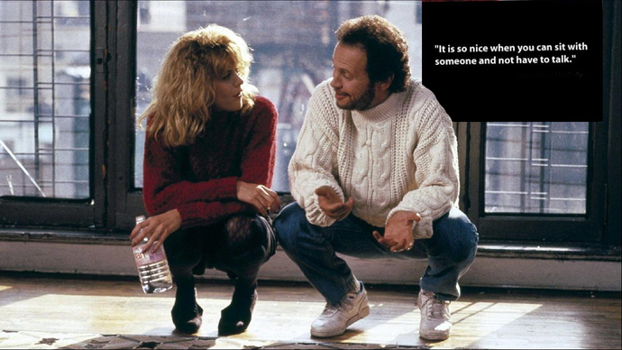 Is comfortable silence in a relationship good or bad?