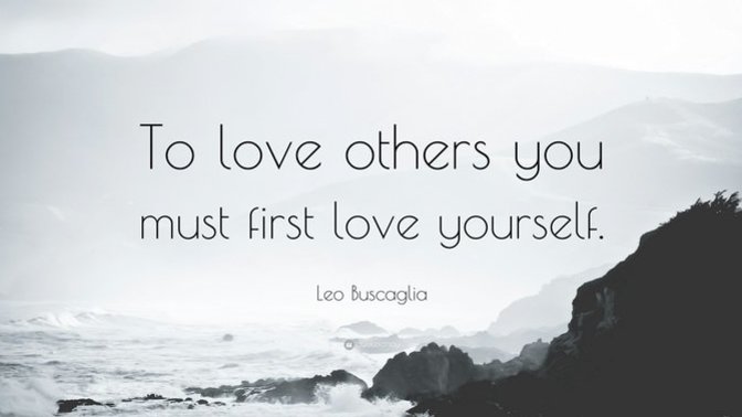 You should love yourself first before trying to get into a relationship. agree or disagree?