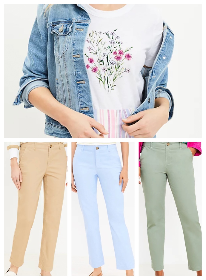 Which color pant looks best with this top?