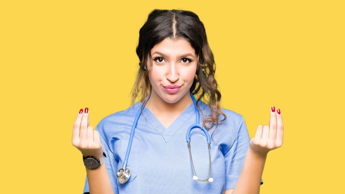 Why do female health care workers treat men like babies?