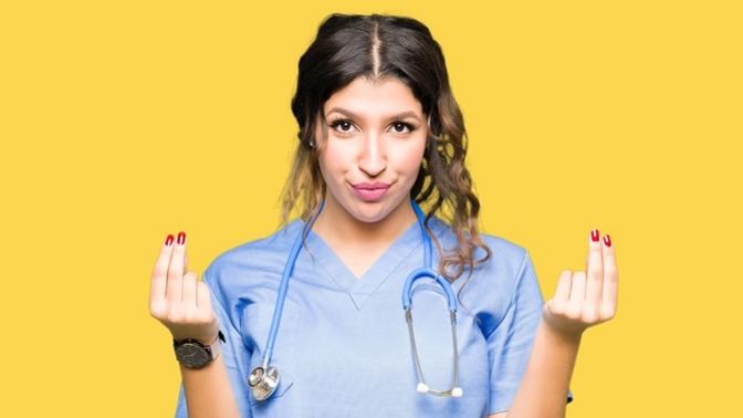 Why do female health care workers treat men like babies?