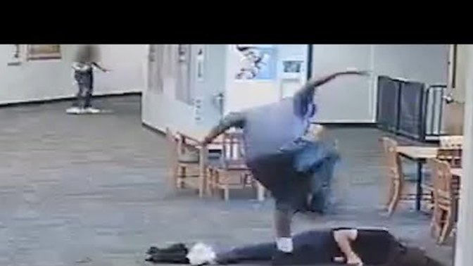 A kid assaults teacher because she took his Nintendo switch?